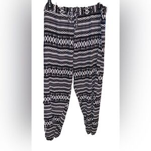 Freckles Black & White Pants Size 3X